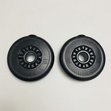 Vintage Pair of 2.5 lb YORK Barbell Dumbbells Plastic Weight Plates, 5 lbs Total for sale  Shipping to South Africa