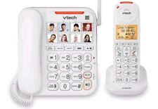 VTech SN5147 Amplified Corded/Cordless Senior Phone with Answering White  comprar usado  Enviando para Brazil