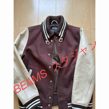 beams Varsity Jacket Leather L Size No.tr946 for sale  Shipping to South Africa