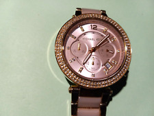 Relógio de pulso feminino Michael Kors MK6326 Parker mostrador rosa tom dourado cristal - Bom comprar usado  Enviando para Brazil