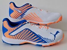 PUMA 22FH Rubber Cricket Shoes Trainers WHITE ORANGE MENS Size UK 10 EU 44.5 NEW for sale  Shipping to South Africa