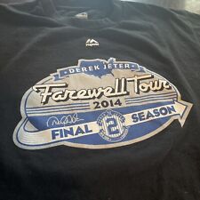 Camiseta Derek Jeter Farewell Tour 2014 Talla L Majestic Yankees MLB Negra segunda mano  Embacar hacia Argentina