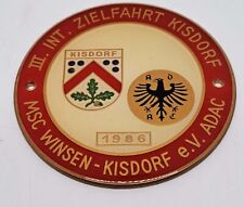 Plakette kisdorf 1986 gebraucht kaufen  Velbert