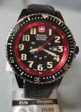 Relógio masculino militar suíço Wenger em vermelho e preto, usado comprar usado  Enviando para Brazil