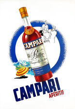 Pôster de arte Campari amargo aperitivo bebida praia jantar decoração impressão comprar usado  Enviando para Brazil