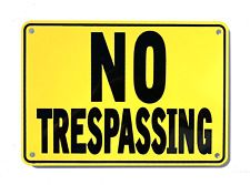 Trespassing yellow warning for sale  Mount Gilead
