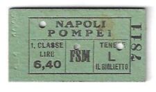 Biglietto treno classe usato  Italia