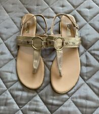 Gold sandals size for sale  BURTON-ON-TRENT