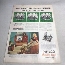 Usado, 1951 Philco Balanced Beam anúncio impresso de televisão 14”x10” comprar usado  Enviando para Brazil