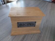 Wooden recipe card for sale  LLANELLI