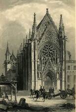 Grabado de la Santa Capilla de Vincennes de 1876 segunda mano  Embacar hacia Mexico