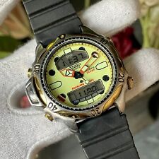Usado, Relógio masculino vintage Citizen Aqualand mergulhador duplex 200M quartzo C500-000265 comprar usado  Enviando para Brazil
