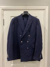 double breasted pinstripe suit for sale  LONDON