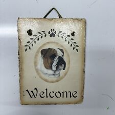 Vtg bulldog welcome for sale  Eatontown