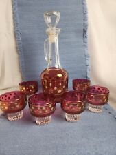 Vintage cranberry glass for sale  Belvidere
