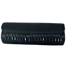 MAC Cosmetics Limited Edition Black Satin Beaded Clutch, used for sale  Shipping to South Africa