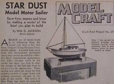 Gypsy Motor Sailor Modelo 1949 How-To PLANES 27" Stardust, usado segunda mano  Embacar hacia Argentina