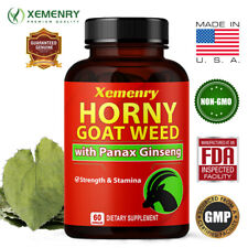 Horny Goat Weed - Reforço de testosterona, energia e resistência - Ginseng, maca 60 peças comprar usado  Enviando para Brazil