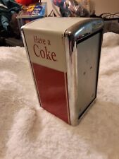 Used, Coca Cola Have A Coke Napkin Holder Dispenser Metal Chrome 1992 VINTAGE for sale  Shipping to South Africa