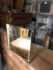 Cubed mirrored bedside for sale  LONDON