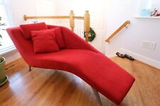 Modern red chaise for sale  Rockville