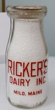 Vintage ricker dairy for sale  Fort Kent