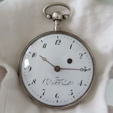 silver fusee pocket watch for sale  Woodville