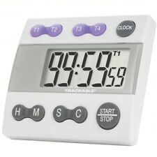 Temporizador de alarme rastreável 5004 3/4" LCD 99 hr 59 min 59 seg Max *NOVO  comprar usado  Enviando para Brazil