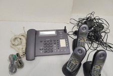 Siemens Gigaset 8825 2-Line Phone w 3 Cordless Handsets Pixels Powers On As Is for sale  Shipping to South Africa