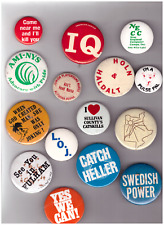 Misc pinback buttons for sale  Albany
