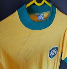 Maglia Brasile -  Pelé Originale 1971 - Autografata con dedica usato  Cerea