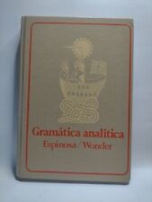 Gramatica Analitica por John Wonder e Aurelio M. Espinosa Jr. - 1975 - HC  comprar usado  Enviando para Brazil