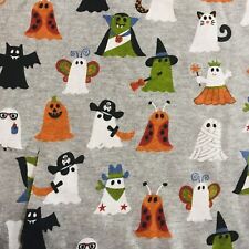 Tecido Ghost Halloween Party Heather cinza algodão costela malha aprox 80L x 60W EUA comprar usado  Enviando para Brazil