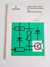 Siemens vergleichsliste 1971 gebraucht kaufen  Ostfildern