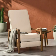 Cojines universales de lona impermeables para silla reclinable de madera al aire libre beige bronceado segunda mano  Embacar hacia Argentina