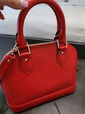 Mini bolsa Louis Vuitton Epi Alma couro vermelho alça/bloqueio e chave 100% autêntica  comprar usado  Enviando para Brazil