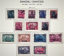 Wolne Miasto Gdańsk-zestaw trzynasty znaczków kasowanych 14 szt. z 1920 r. na sprzedaż  PL