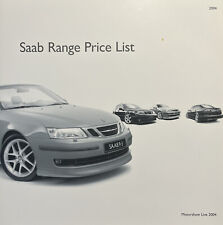 Saab price list for sale  WIGAN