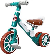 Bicicleta de equilíbrio infantil 2 em 1 triciclo bicicleta pedal removível bicicleta de aprendizagem, usado comprar usado  Enviando para Brazil