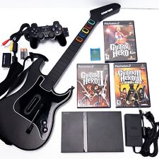 PLAYSTATION 2 x GUITAR HERO 1 2 3 + Guitar w/ Dongle Console Bundle PS2 OEM Lot for sale  Shipping to South Africa