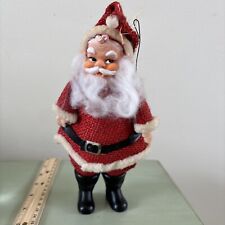 Boneca de Papai Noel Vintage 9" Rosto de Borracha Roupas de Estopa Natal Alegre Japão  comprar usado  Enviando para Brazil