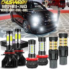 Usado, Fiat 500 2012-2019 - Combo 6X Farol Led + Luz de nevoeiro + Kit Drl Light Bulbs comprar usado  Enviando para Brazil