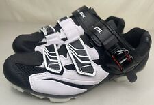 Zol Mtb Cycling Shoes 2 Bolt Hook & Loop Fastener Women’s Size 7 Black & White, used for sale  Shipping to South Africa
