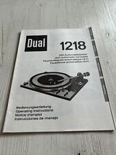 Dual plattenspieler 1218 gebraucht kaufen  Deutschland