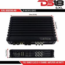 Amplificador estéreo para carro DS18 EXL-SQ320.4D 4 canais alcance total classe D amplificador 500W RMS, usado comprar usado  Enviando para Brazil