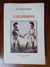 Manuscrit carabiniers albert d'occasion  Laon