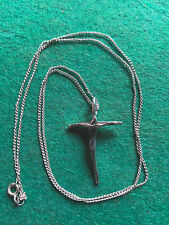 Silver crucifix chain for sale  HOLYHEAD