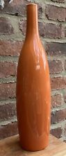 Tall orange vase for sale  DERBY