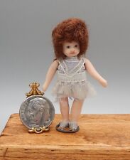 Brinquedo de porcelana articulado vintage original para boneca boneca bebê casa de bonecas artesanal miniatura 1:12, usado comprar usado  Enviando para Brazil