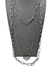 Necklace multiple silver for sale  Burbank